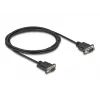 DeLOCK Serial Cable RS-232 D-Sub9 male to male 2 m Black
