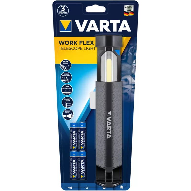 LED Work Light Varta Work Flex Black 250 lm IPX4
