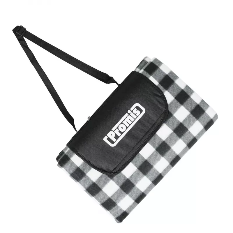 Picnic blanket PROMIS KP250, green stripes, 200 x 150 cm