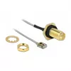 Coaxial Cable DeLOCK 89928 0.2m SMA MHF I LK Black Grey