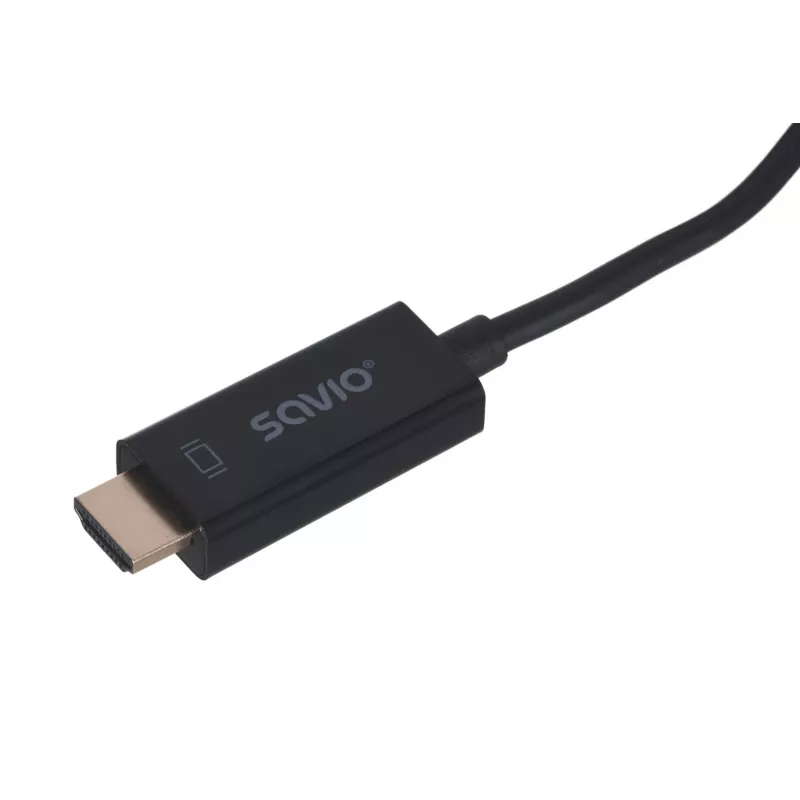 SAVIO video cable adapter DisplayPort to HDMI Type A CL-56, 1.5 m, black