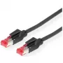 DRAKA Patch Cable Cat.6 (Class E) S/FTP, UC900 TM21, LSOH, black, 3 m