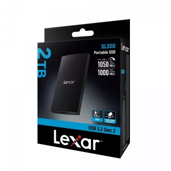 External Solid State Drive Lexar 2TB SSD USB Type-C 3.2 Gen 2 LSL300002T-RNBNG