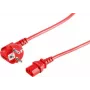 Power cable Red S/CONN 09-05184 1.8 m CEE7/7 C13 coupler