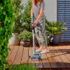 Electric patio cleaner GARDENA 14841-20 battery powered green grey orange