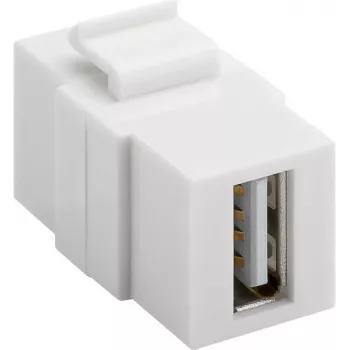 Goobay 79909 - Flat - White - USB A - USB A - Female - Female (79909)