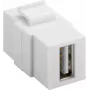Goobay 79909 - Flat - White - USB A - USB A - Female - Female (79909)