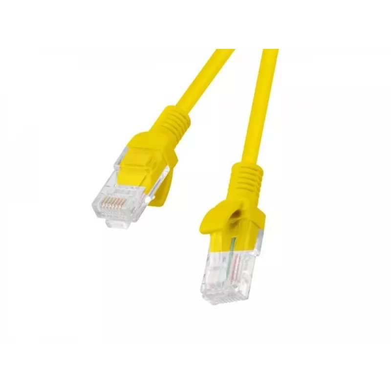 LANBERG RJ-45 Cat5e Patch Cable PCU5-10CC-0100-Y, 1 m, U/UTP, CCA conductors, yellow