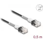 Network Cable DeLOCK RJ45 0.5m Cat.6A UTP Black