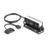 Heatsink DELOCK 18460 for M.2 SSD 2280 — Aluminium/Copper, RGB 5V, Black