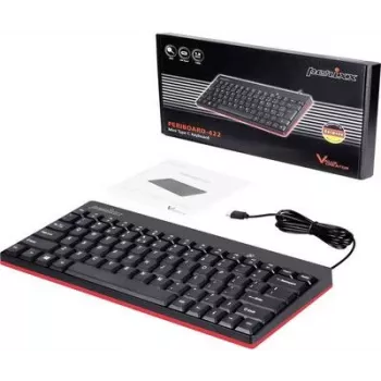 Perixx 11670 Keyboard USB QWERTY German - US English Black (PERIBOARD-422 DE)