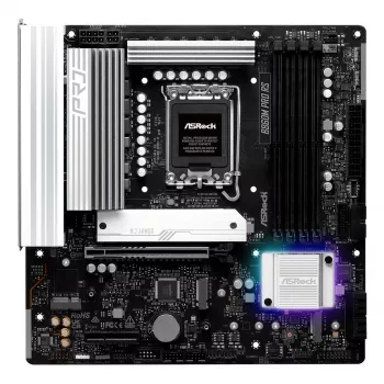 Motherboard ASROCK B860M Pro RS — Intel B860, LGA 1851, micro ATX, DDR5, 4× DIMM, 2.5Gb LAN, 1×PCIe5 x16