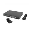 Unmanaged switch LANBERG RSFE-16P-2C-250 — 18-port Gigabit, 16x PoE+ (30W), 2x SFP, 250W, 1U, metal, rack-mount
