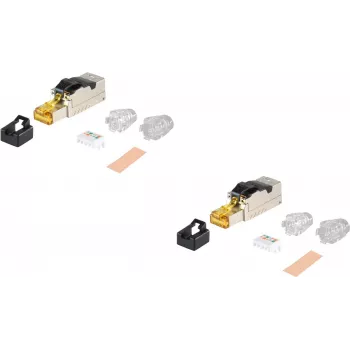 RJ45 Cat.8.1 Network Connector ShiverPeaks BS08-45001-2 Metal Field Configurable