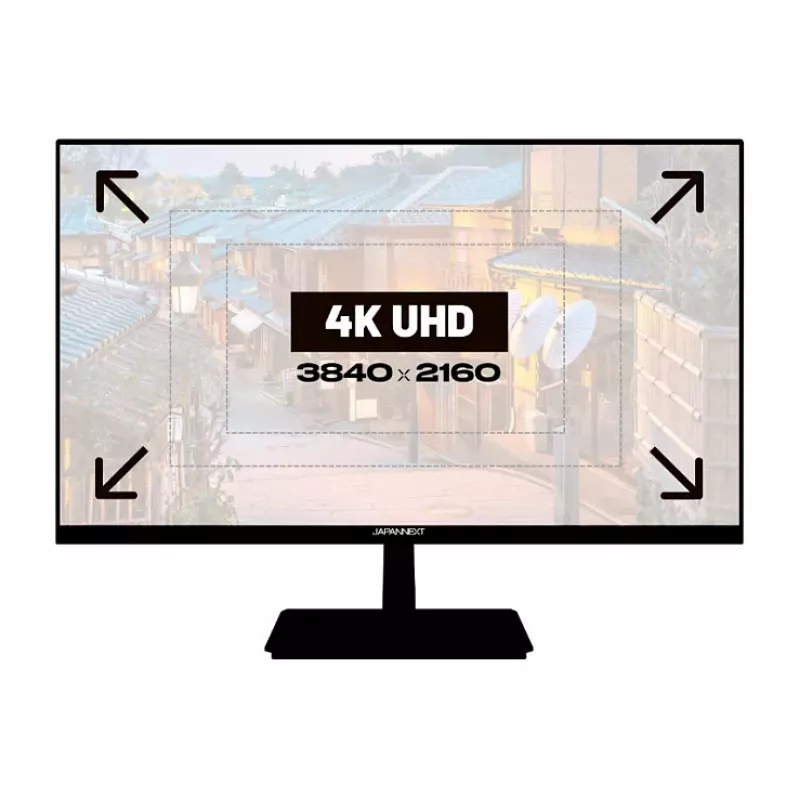 JAPANNEXT 4K UHD Monitor 71,1 cm (28) 3840x2160 Pixel,IPS Panel, 5 ms, 60 Hz, AMD FreeSync, HDMI, DisplayPort (JN-I280UHD60F-P)