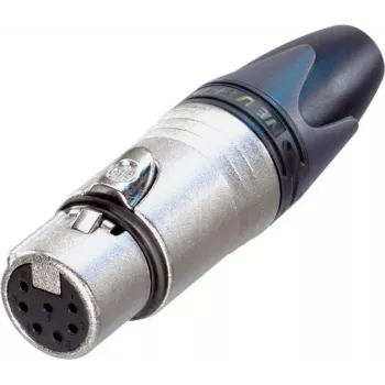 Neutrik XLR-Connector Socket, straight Number of Poles: 7 Silver NC7FXX 1 pc(s) (NC7FXX)