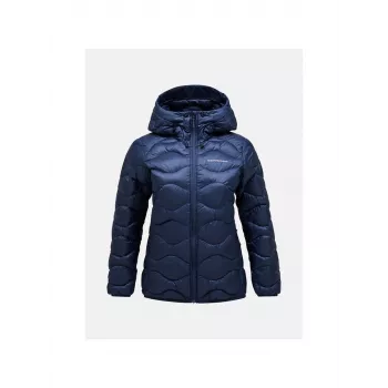 Down jacket Peak Performance He.down women's, insulated down fill, hooded, regular fit