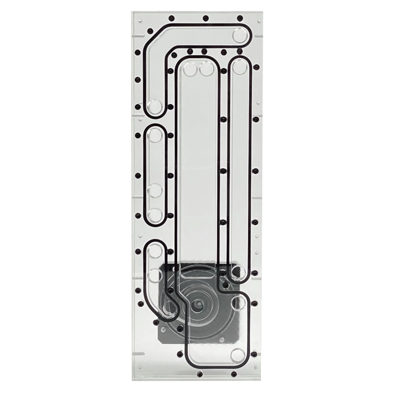 Stealkey Customs SK-Crossflow for Lian Li - O11D XL Evo Distroplate D5/DDC - acrylic