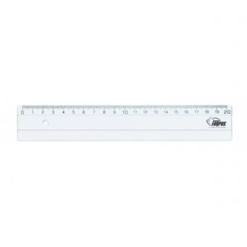 Ruler Forpus, plastic, transparent, 20cm 1225-020