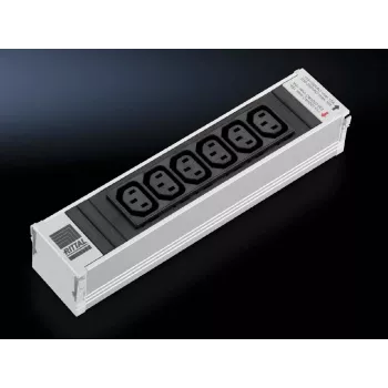 Rittal 48,30cm (19) Network Cabinet-Power Strip IEC Appliance-Socket Outlet C13 10A 7856.080 (7856.080)
