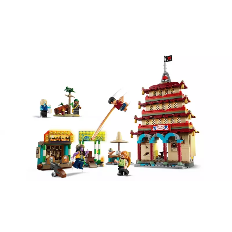LEGO set One Piece Arlong Park 75638 — 926 pcs, 5 minifigures, recommended age 9+, detailed scenery