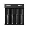 Battery charger XTAR MX4 4-slot universal Li-ion NiMH USB-C, black, supports 4 batteries