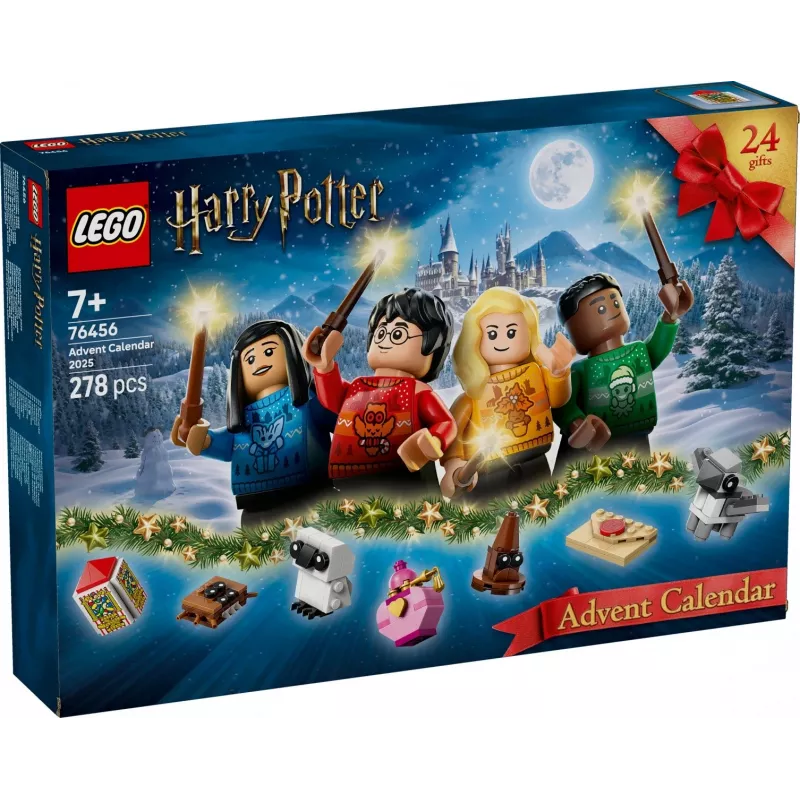 Construction toy LEGO Harry Potter Advent Calendar 2025 set 76456 — 278 pieces, 8 minifigures, age 7+