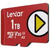 MicroSDXC memory card Lexar 1 TB UHS‑I Class 10 U3 V30 Read 205 MB/s Write 140 MB/s (red)