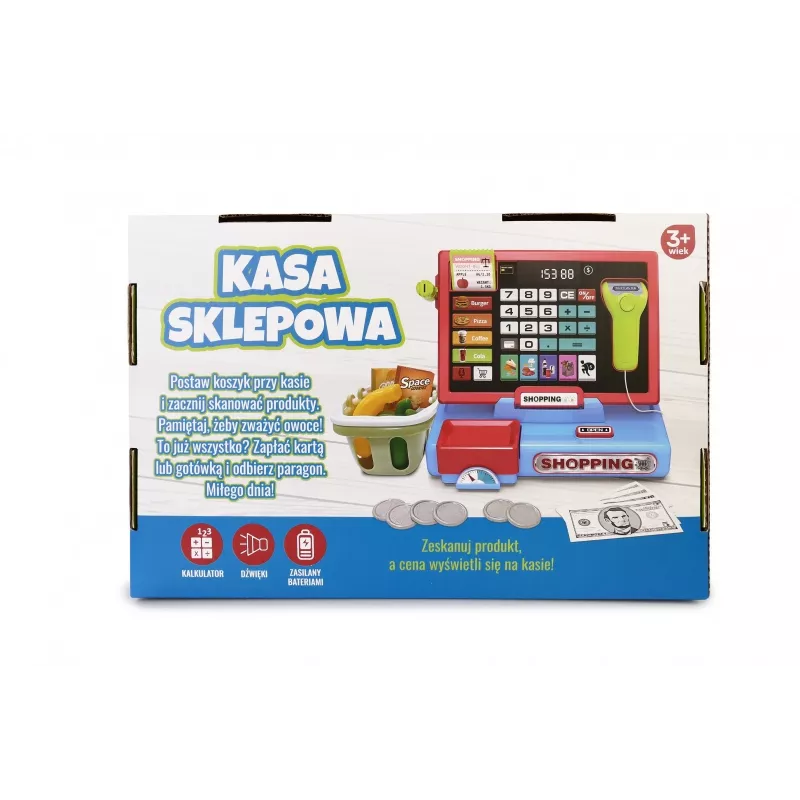 Cash register with scanner and scale