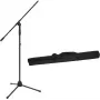 Microphone stand Omnitronic MS-2A with boom arm, black