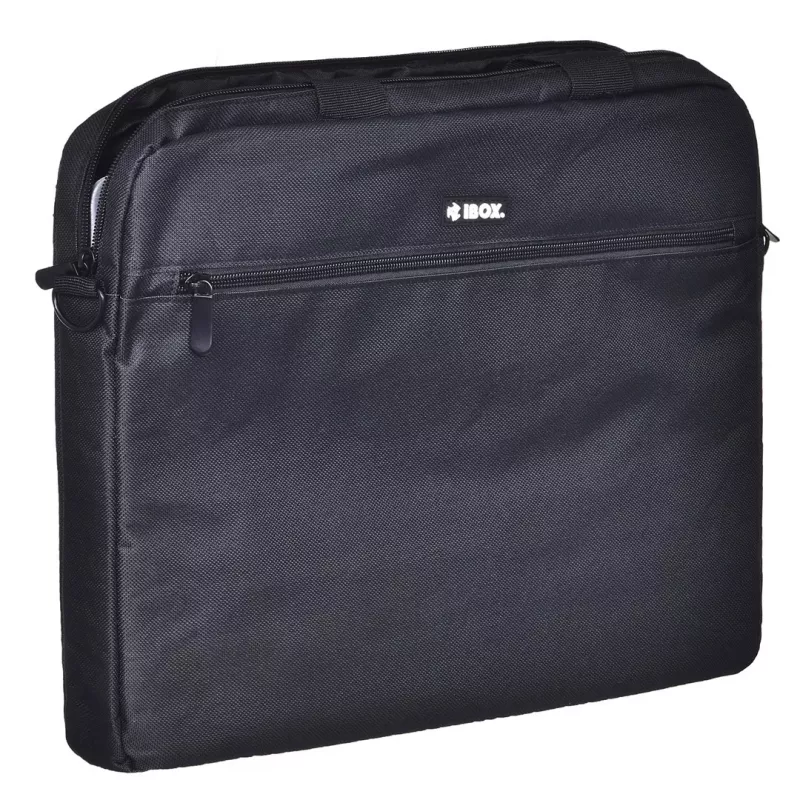 Briefcase IBOX TN6020 for 39.6 cm (15.6 inch) laptops — nylon, black, shoulder strap