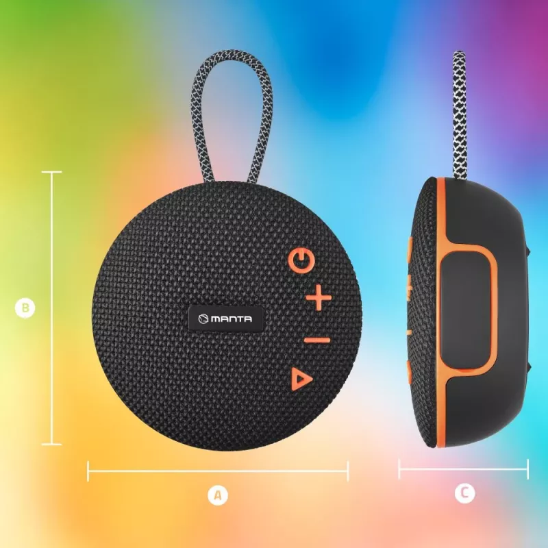 Portable Speaker Manta SPK02GO, Black