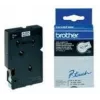 Brother Gloss Laminated Labelling Tape - 12mm, Black/White, 10-pk label-making tape TC