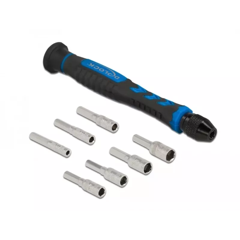 Screwdriver Set DeLOCK 90551 8 pieces external hexagonal hollow shaft 2.5 - 5.5 mm