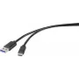 Renkforce RF-4535906 USB Cable 1,8 m USB 3.2 Gen 1 (3.1 Gen 1) USB A USB C Black (RF-4535906)
