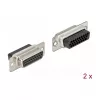 Wire Connector DeLOCK 66724 D-Sub HD 26 Pin Black Silver