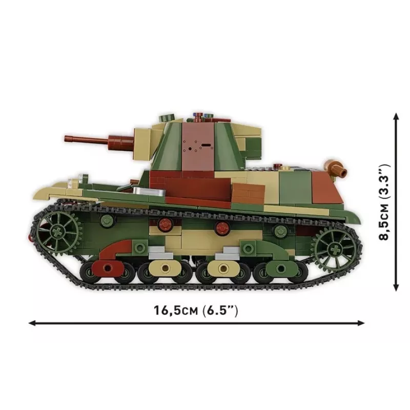 Cobi Building Blocks Light Tank 7TP model, 669 pieces, COBI-2661