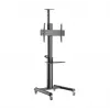 Floor TV stand Gembird TVS-70T-02 for 37 inch–70 inch screens, max 70 kg, VESA 200x200–600x400, tilt ±5°/−12°, height adjustable, caster wheels, cable management
