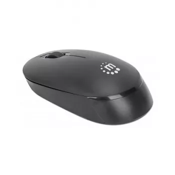 Manhattan Performance III Wireless Mouse, Black, 1000dpi, 2.4Ghz (up to 10m), USB, Optical, Ambidextrous, Three Button with Scroll Wheel, USB nano receiver, AA battery (not included), Low friction base, Three Year Warranty