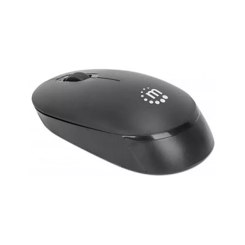 Manhattan Performance III Wireless Mouse, Black, 1000dpi, 2.4Ghz (up to 10m), USB, Optical, Ambidextrous, Three Button with Scroll Wheel, USB nano receiver, AA battery (not included), Low friction base, Three Year Warranty
