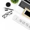 Power Extension Qoltec 50276 1.8m 5 AC Outlets Indoor White