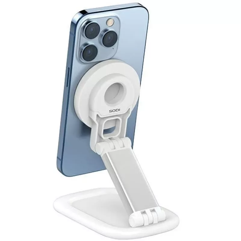 Magnetic Stand SODI BM-310 white MagSafe — magnetic phone stand compatible with MagSafe chargers