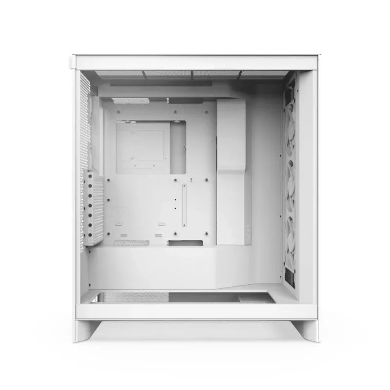 PC Case NZXT H7 Flow RGB Midi Tower White — Tempered Glass, EATX, Front 3×120mm, USB-C