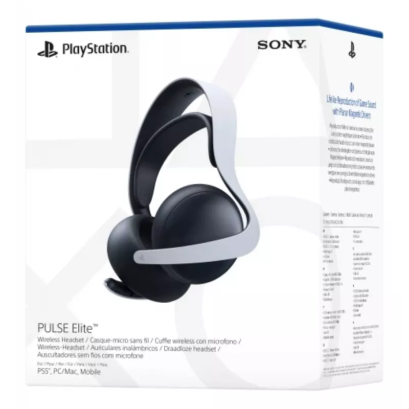 Sony PULSE Elite Headset Wired & Wireless Head-band Gaming Bluetooth Charging stand Black, White