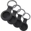 Keychain jt berlin for Apple AirTag, black, 4-piece set