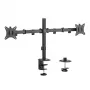 Maclean desk mount for 2 monitors, VESA 75x75 and 100x100, 17-32, 2x 9kg, MC-754N