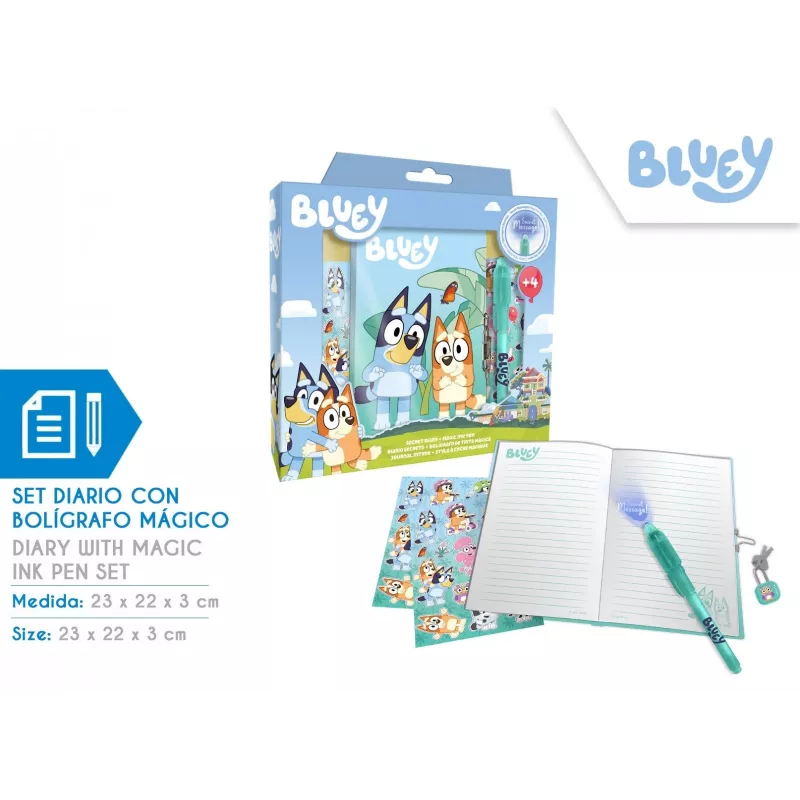 Diary with magic pen Bluey