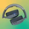 Headphones Skullcandy Crusher Evo — wired & Bluetooth, grey, 40 h playback, USB-C, AUX, foldable