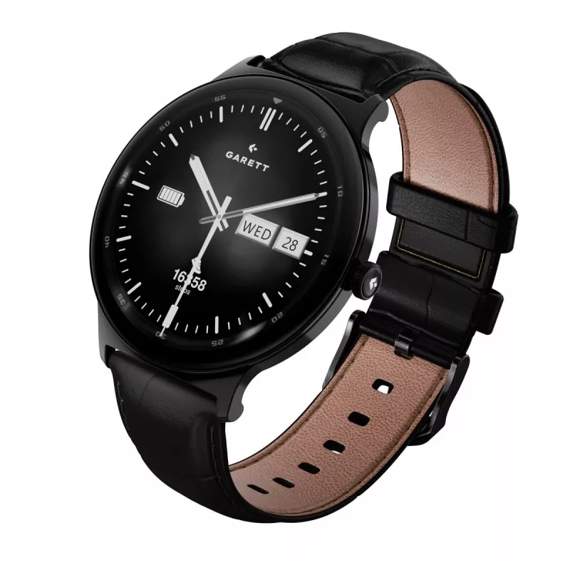 Smartwatch Garett Quantum — black stainless steel