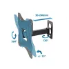 TV wall mount ESPERANZA PROTEUS for 26–70 inch (66–177.8 cm), tilt ±15°, swivel 120°, VESA 75×75–400×400, max load 55 kg, black